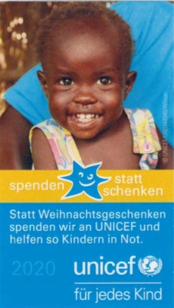 Unicef Spenden statt Schenken 2020